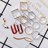 Wholesale Alloy Electroplated Jewelry Accessories Round Square U Shaped Earrings Pendant Bracelet