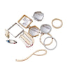 Wholesale Alloy Electroplated Jewelry Accessories Round Square U Shaped Earrings Pendant Bracelet