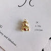 Wholesale Alloy Electroplated Jewelry Retro Literary Cut Out Bear Robot Pendant