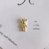 Wholesale Alloy Electroplated Jewelry Retro Literary Cut Out Bear Robot Pendant