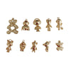 Wholesale Alloy Electroplated Jewelry Retro Literary Cut Out Bear Robot Pendant