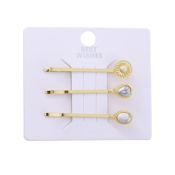 Wholesale Alloy Electroplated Love Flower Shaped Women's Hairpin Jewelry