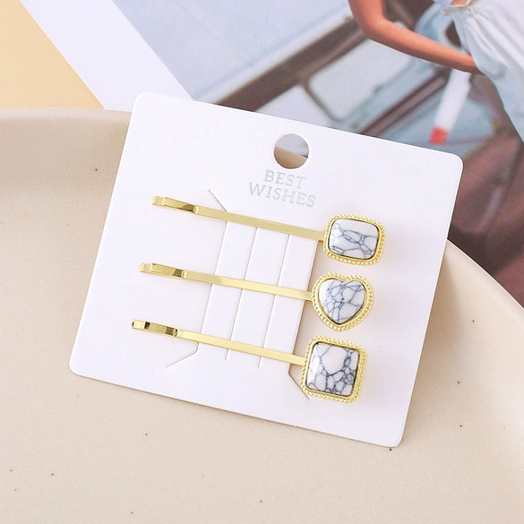 Wholesale Alloy Electroplated Love Flower Shaped Women's Hairpin Jewelry
