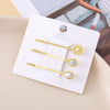 Wholesale Alloy Electroplated Love Flower Shaped Women's Hairpin Jewelry