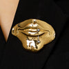 Wholesale Alloy Electroplated Mouthshaped Lip Brooch Women's Accessories