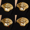 Wholesale Alloy Electroplated Mouthshaped Lip Brooch Women's Accessories