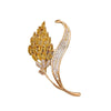Wholesale Alloy Electroplated Natural Style Flower Pattern Wheat Ear Brooch For Women