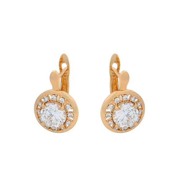 Wholesale Alloy Electroplated Retro Geometric Style Women's Earrings
