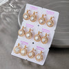 Wholesale Alloy Electroplated Retro Geometric Style Women's Earrings