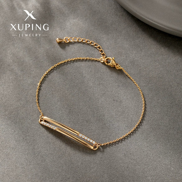 Wholesale Alloy Electroplated Simple Geometric Square Women's Bracelet