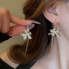 Wholesale Alloy Electroplated Simple Plant Flower And Leaf Pattern Pin Earrings For Women