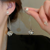 Wholesale Alloy Electroplated Simple Plant Flower And Leaf Pattern Pin Earrings For Women