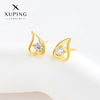 Wholesale Alloy Electroplated Single Zircon Women's Fashion Simple Highend Exquisite Jewelry Earrings