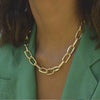 Wholesale Alloy Electroplated Snake Bone Chain Necklace For Women Creative Retro Punk Hip Hop Style