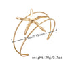 Wholesale Alloy Electroplated Starfish Adjustable Open Bracelet Modern Minimalist Animal Style Accessories