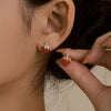 Wholesale Alloy Electroplated Sweet Fruitshaped Strawberry Earrings For Women