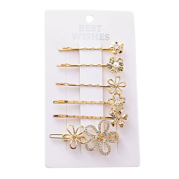 Wholesale Alloy Electroplated Sweet Style Flower Women's Hairpin