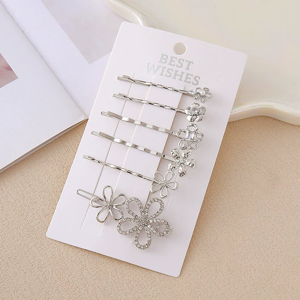 Wholesale Alloy Electroplated Sweet Style Flower Women's Hairpin