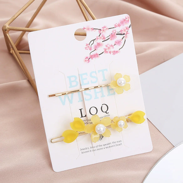 Wholesale Alloy Electroplated Women's Plants And Flowers Style Hairpin