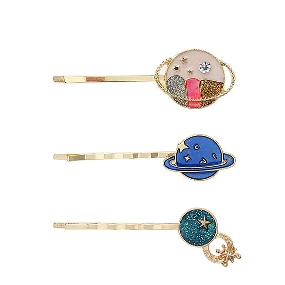 Wholesale Alloy Electroplated Women's Star Style Hair Accessories Hair Clip Bangs Clip