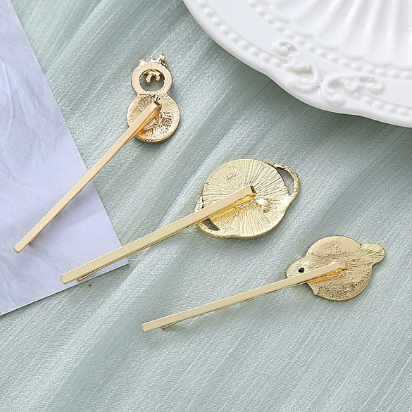 Wholesale Alloy Electroplated Women's Star Style Hair Accessories Hair Clip Bangs Clip