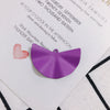 Wholesale Alloy Electroplating Geometric Fan Jewelry Accessories Earrings Pendant