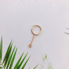Wholesale Alloy Electroplating Geometric Heart Drop Double Hanging Earrings Pendant Jewelry Accessories