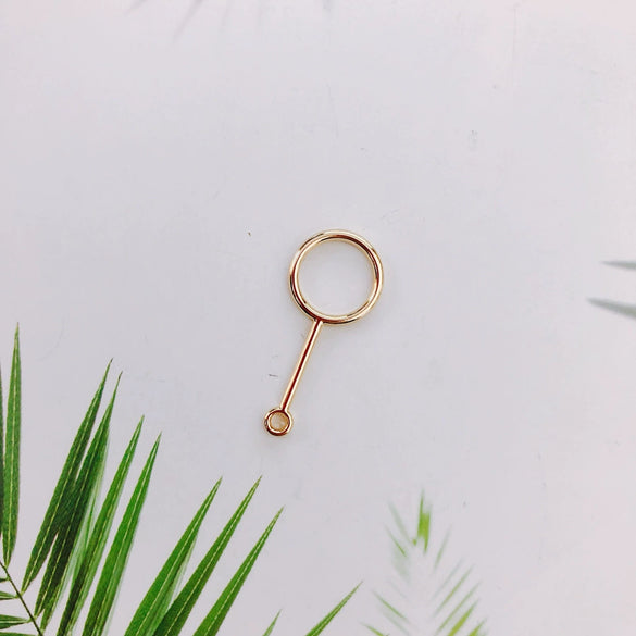 Wholesale Alloy Electroplating Geometric Heart Drop Double Hanging Earrings Pendant Jewelry Accessories