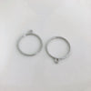 Wholesale Alloy Electroplating Geometric Heart Drop Double Hanging Earrings Pendant Jewelry Accessories