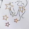 Wholesale Alloy Electroplating Hollow Fivepointed Star Earrings Jewelry Accessories