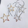 Wholesale Alloy Electroplating Hollow Fivepointed Star Earrings Jewelry Accessories