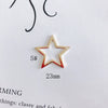 Wholesale Alloy Electroplating Hollow Fivepointed Star Earrings Jewelry Accessories