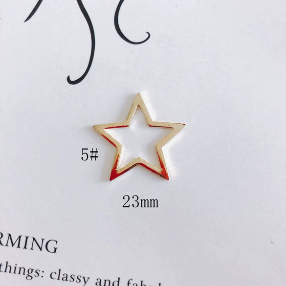 Wholesale Alloy Electroplating Hollow Fivepointed Star Earrings Jewelry Accessories