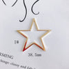 Wholesale Alloy Electroplating Hollow Fivepointed Star Earrings Jewelry Accessories