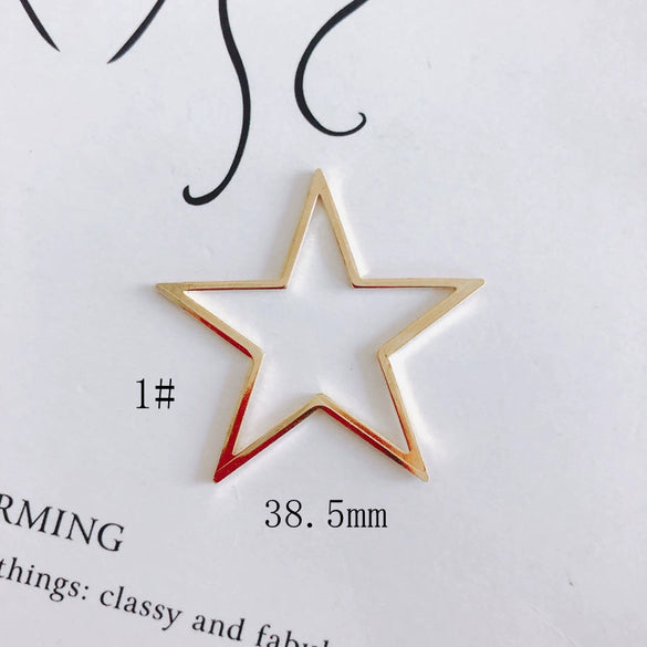 Wholesale Alloy Electroplating Hollow Fivepointed Star Earrings Jewelry Accessories