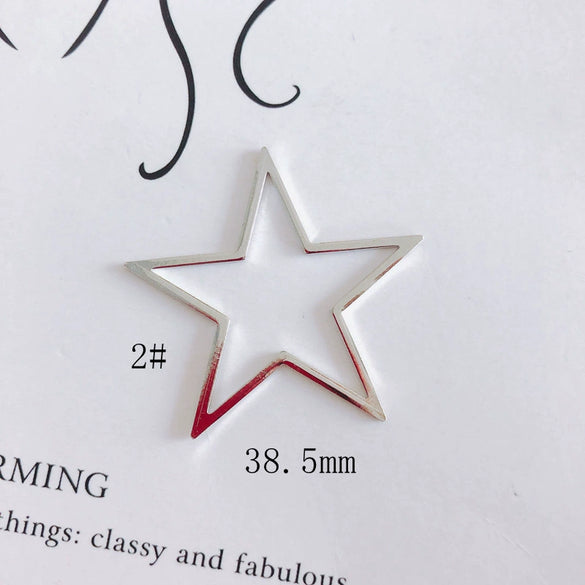 Wholesale Alloy Electroplating Hollow Fivepointed Star Earrings Jewelry Accessories