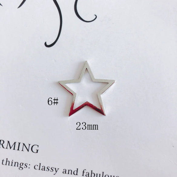 Wholesale Alloy Electroplating Hollow Fivepointed Star Earrings Jewelry Accessories