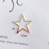 Wholesale Alloy Electroplating Hollow Fivepointed Star Earrings Jewelry Accessories