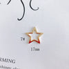 Wholesale Alloy Electroplating Hollow Fivepointed Star Earrings Jewelry Accessories
