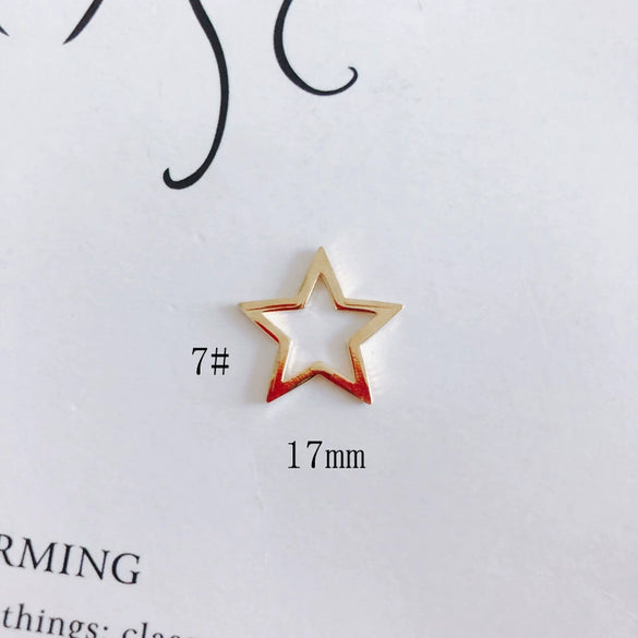 Wholesale Alloy Electroplating Hollow Fivepointed Star Earrings Jewelry Accessories