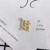 Wholesale Alloy Electroplating Jewelry Accessories Star Love Lock Hollow Inlay Small Pendant