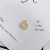 Wholesale Alloy Electroplating Jewelry Accessories Star Love Lock Hollow Inlay Small Pendant