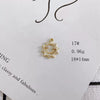 Wholesale Alloy Electroplating Jewelry Accessories Star Love Lock Hollow Inlay Small Pendant