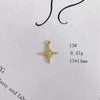 Wholesale Alloy Electroplating Jewelry Accessories Star Love Lock Hollow Inlay Small Pendant
