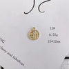 Wholesale Alloy Electroplating Jewelry Accessories Star Love Lock Hollow Inlay Small Pendant