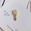 Wholesale Alloy Electroplating Key Love Lock Inlaid Pearl Hollow Small Pendant Accessories