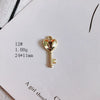 Wholesale Alloy Electroplating Key Love Lock Inlaid Pearl Hollow Small Pendant Accessories