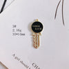 Wholesale Alloy Electroplating Key Love Lock Inlaid Pearl Hollow Small Pendant Accessories