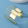 Wholesale Alloy Exaggerated Geometric Multilayer Electroplated Bracelet For Women