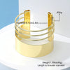 Wholesale Alloy Exaggerated Geometric Multilayer Electroplated Bracelet For Women